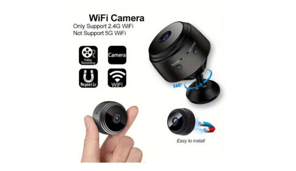 Cameră de Supraveghere Inteligentă A9, Wireless, Reîncarcabilă USB