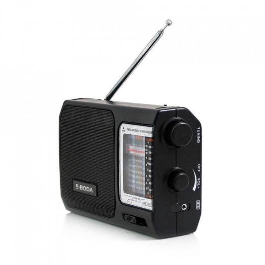 Radio Portabil E-Boda, RP100, Negru - FIDELORIS