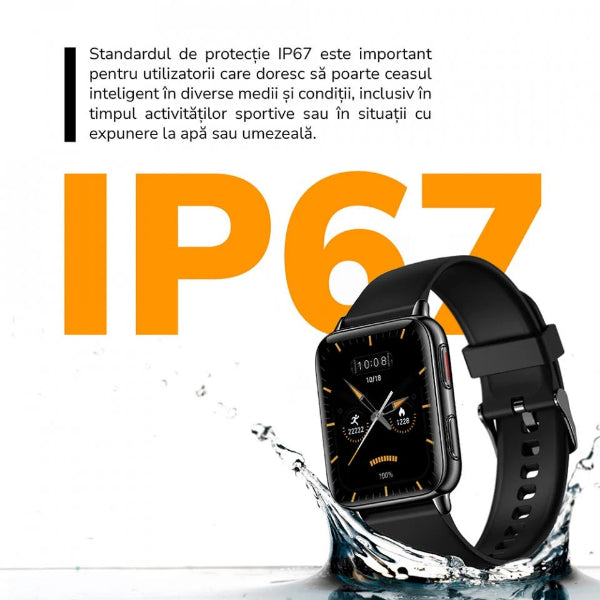 Smartwatch E-Boda, SQ - Vega Pro, Negru - FIDELORIS
