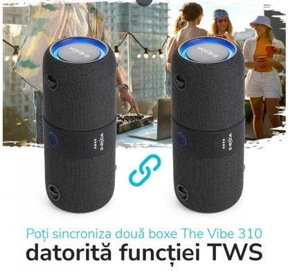 Boxă Portabilă E-Boda, The Vibe 310, Neagră - FIDELORIS