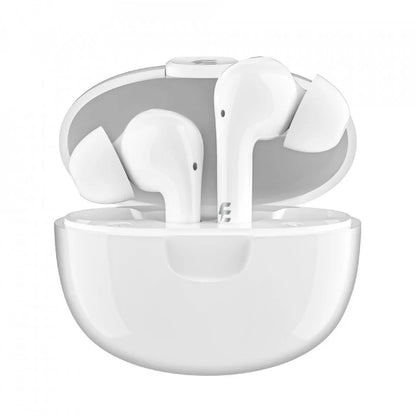 Căști E-Boda, True Wireless, ENC Crystal Clear Sound, Albe/Negre - FIDELORIS