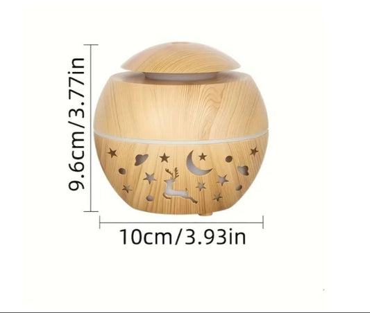 Difuzor de Aromaterapie cu Ultrasunete și Umidificator de Aer, Lumină LED