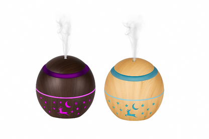 Difuzor de Aromaterapie cu Ultrasunete și Umidificator de Aer, Lumină LED