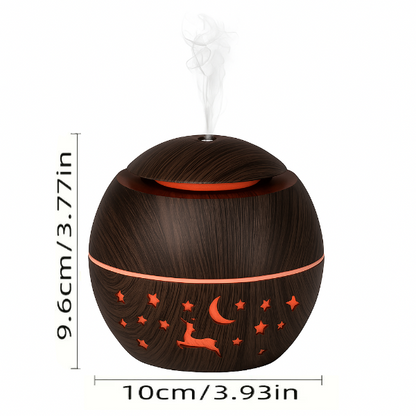 Difuzor de Aromaterapie cu Ultrasunete și Umidificator de Aer, Lumină LED