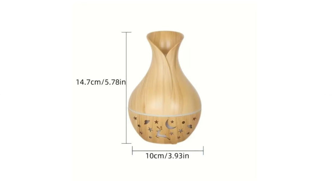 Difuzor de Arome și Umidificator de Aer Ultrasonic cu Uleiuri Esențiale și Lumină LED