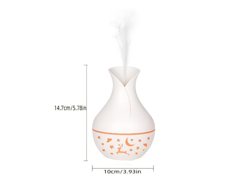 Difuzor de Arome și Umidificator de Aer Ultrasonic cu Uleiuri Esențiale și Lumină LED