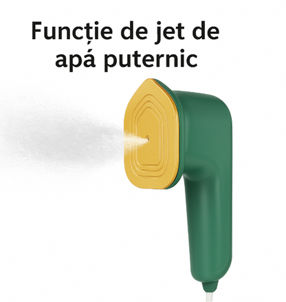Mini Fier de Călcat Portabil cu Talpă din Titan, Verde