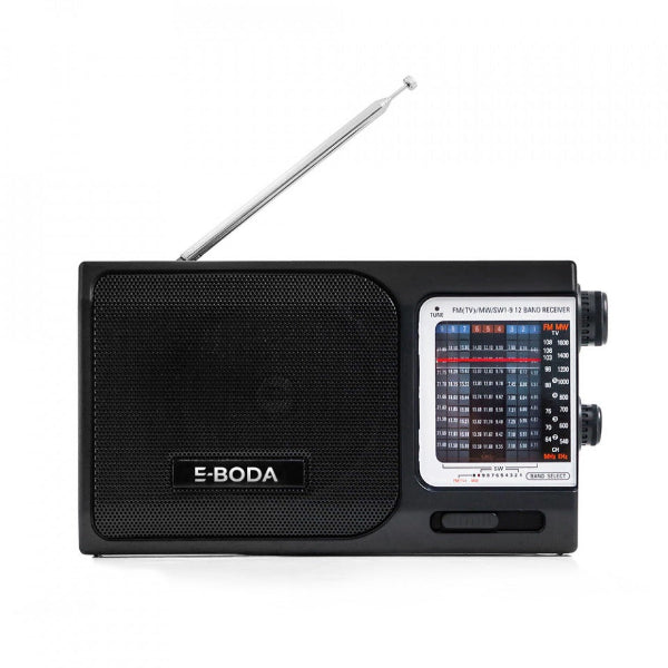 Radio Portabil E-Boda, RP100, Negru - FIDELORIS