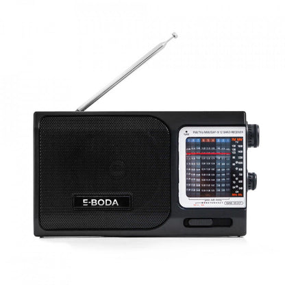 Radio Portabil E-Boda, RP100, Negru - FIDELORIS