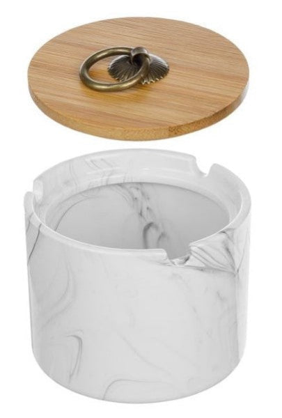 Scrumieră Ceramică cu Model Marmură
