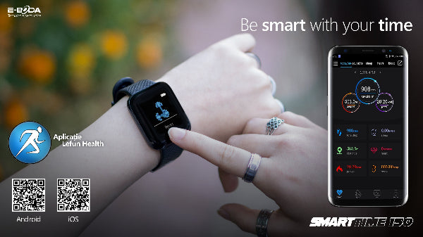 Smartwatch E-Boda, Smart Time 150, Negru - FIDELORIS
