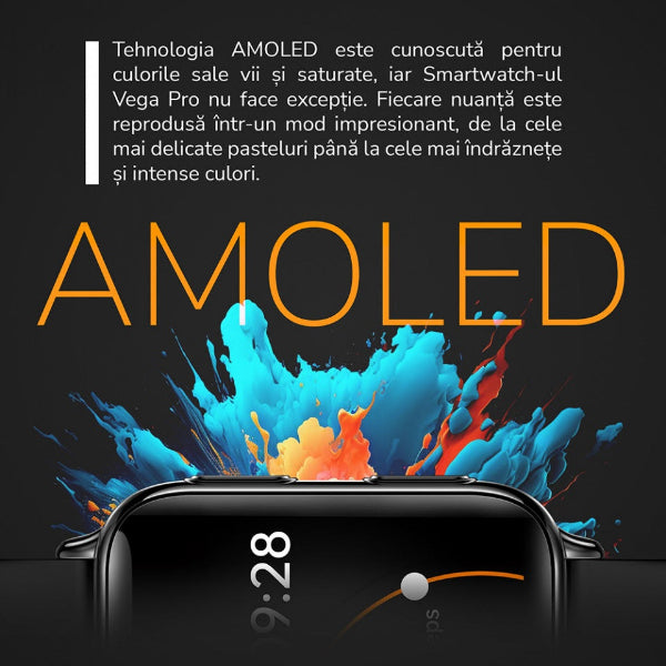 Smartwatch E-Boda, SQ - Vega Pro, Negru - FIDELORIS