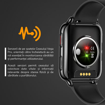 Smartwatch E-Boda, SQ - Vega Pro, Negru - FIDELORIS
